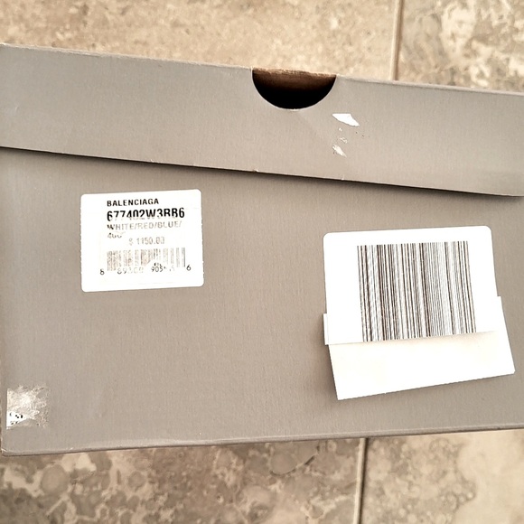 Balenciaga Track Sneakers in White Blue Purple, Size 41 New w/Dust Bag $1,150 - Picture 10 of 13